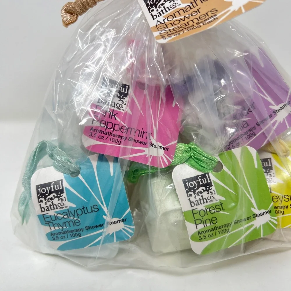 Joyful Bath Co Aromatherapy Shower Steamers Set of 8 Assorted Scents Sealed